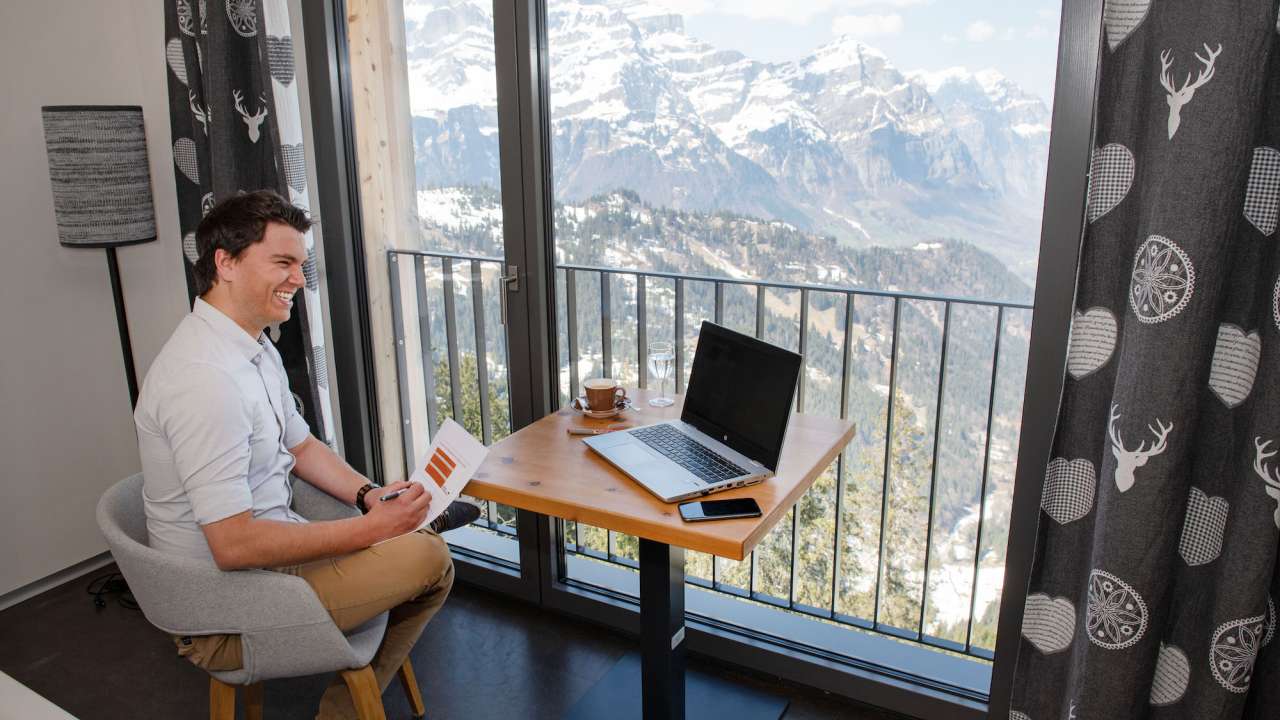 Homeoffice Glarnerland: Berghotel Mettmen